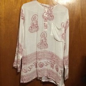 Om Print Kurta Shirt